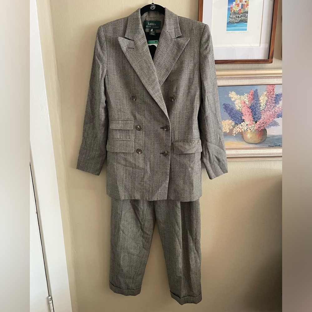 Ralph Lauren vintage pant suit 100% wool